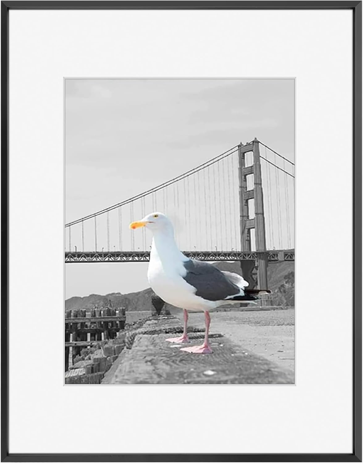 Frametory 16x20 Metal Picture Frame with Mat for 11x14 Photos