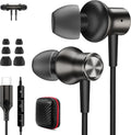 USB C Earbuds for Samsung S25 and iPhone 16 - Wired Noise Isolation
