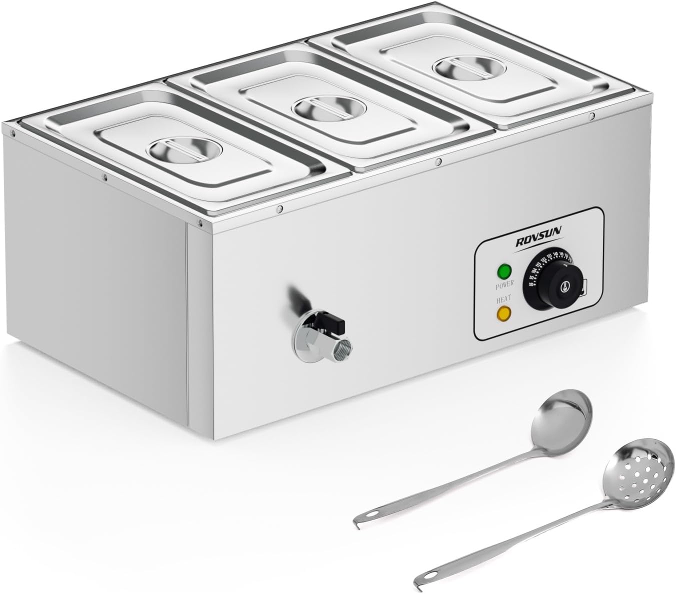 ROVSUN 21QT Electric Commercial Food Warmer for Buffets