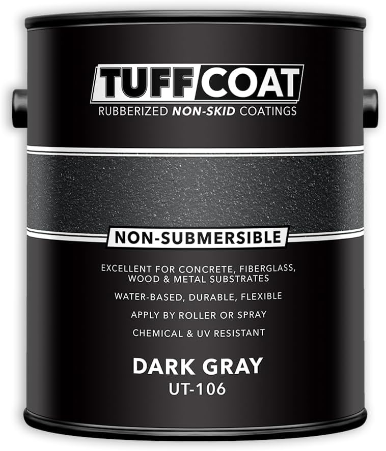 Tuff Coat UT-106 Dark Gray Non-Skid Coating for Safety