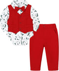 Baby Boy Clothes Suits Infant Gentleman Wedding Outfit - 4Pcs Formal