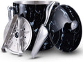 Ice Bucket with Lid Scoop Tongs and Strainer - Keeps Ice Frozen Longer