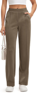 ODODOS Women's Modal Soft Classic Pants Mid Rise Pull-On - Versatile