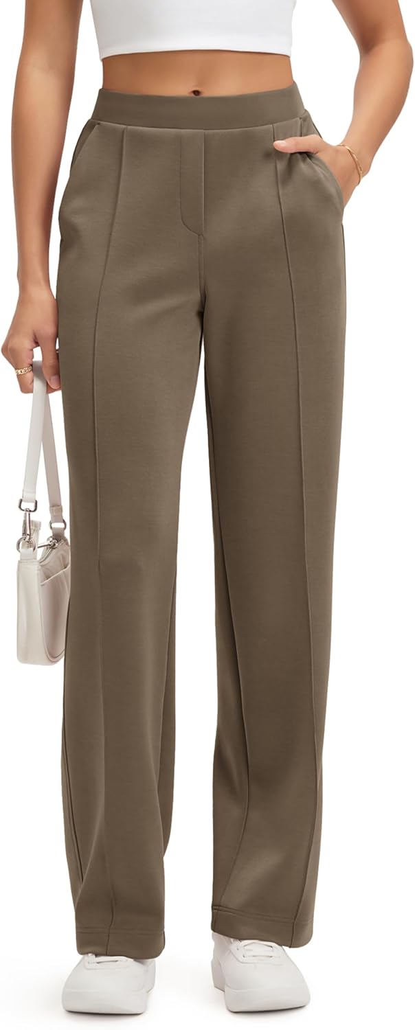 ODODOS Women's Modal Soft Classic Pants for Work and Casual Wear