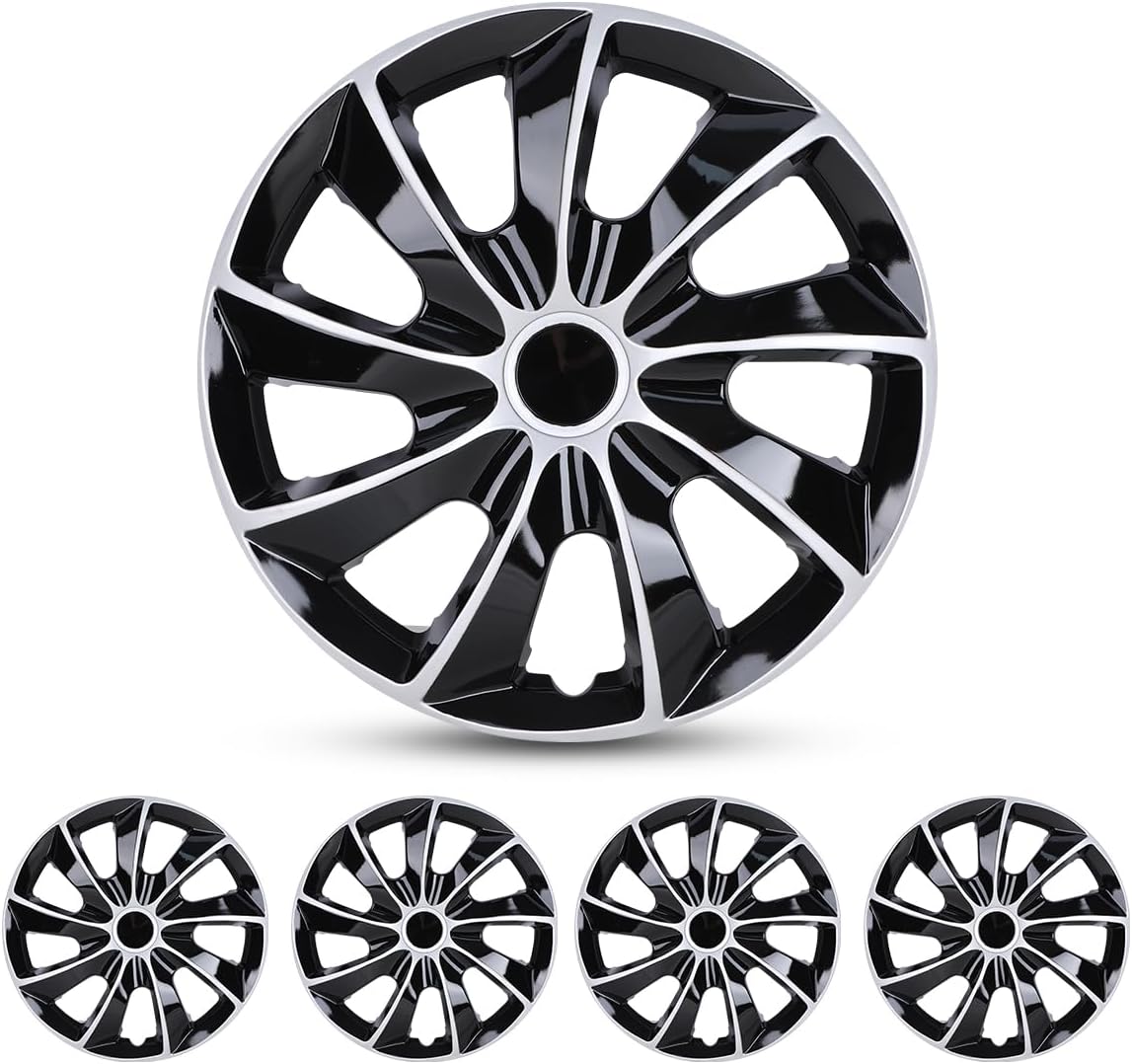Universal 17 Inch Hubcaps Set of 4 for Cars and SUVs