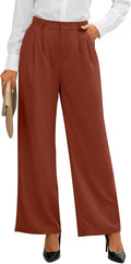 Wide Leg Pants for Women High Waisted Dressy Work Trousers - Flowy Fit