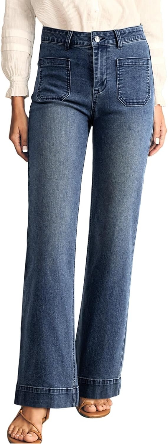 Astylish Women's High Waisted Wide Leg Jeans for Trendy Style