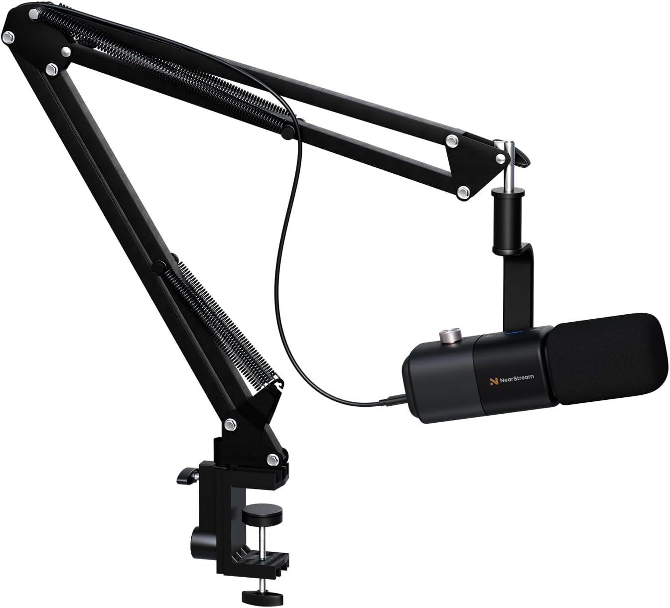 XLR/USB Podcast Microphone with Boom Arm for Streaming & Gaming