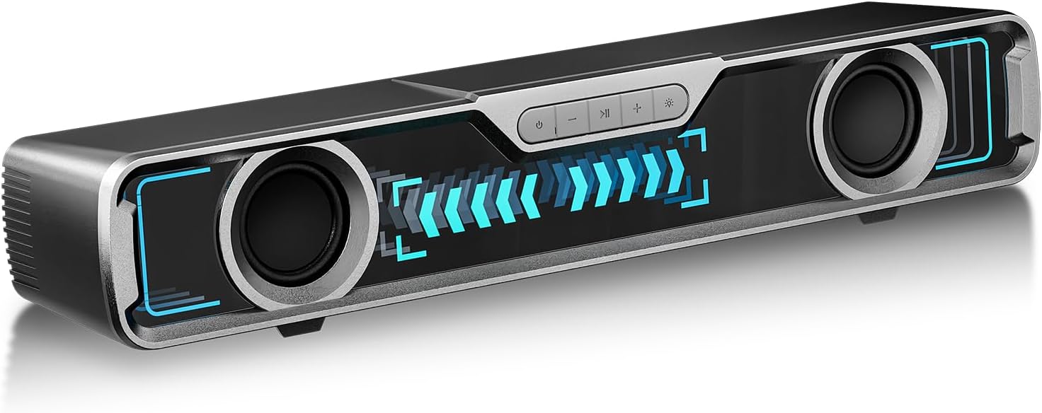 HATSUTEC Compact USB Speaker: Crystal Stereo Sound