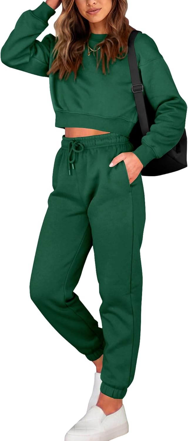 BTFBM Women 2 Piece Outfits Casual Sweatsuits with Pockets