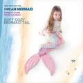 Mermaid Tail Blanket for Girls - Soft Tie Dye Snuggle Tail