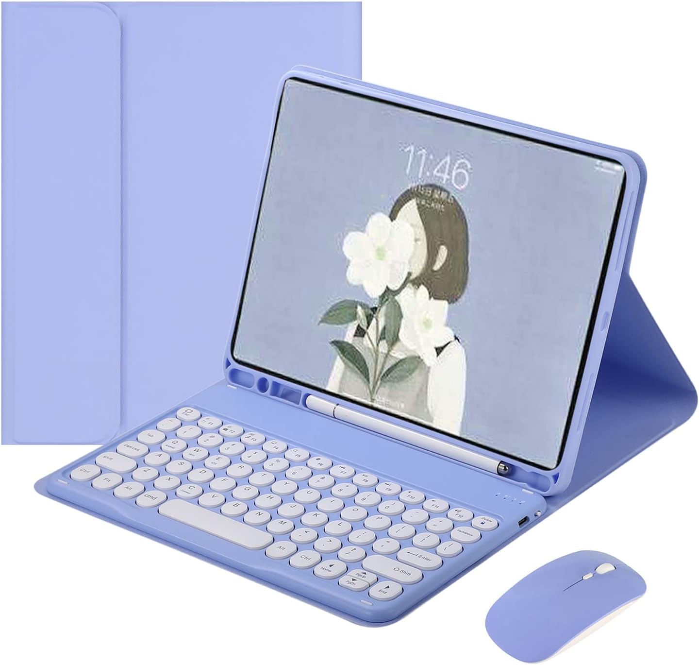 HENGHUI Keyboard Mouse for Galaxy Tab A7 10.4 inch Tablet