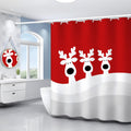 Merry Christmas Reindeer Shower Curtain Set by Inshere