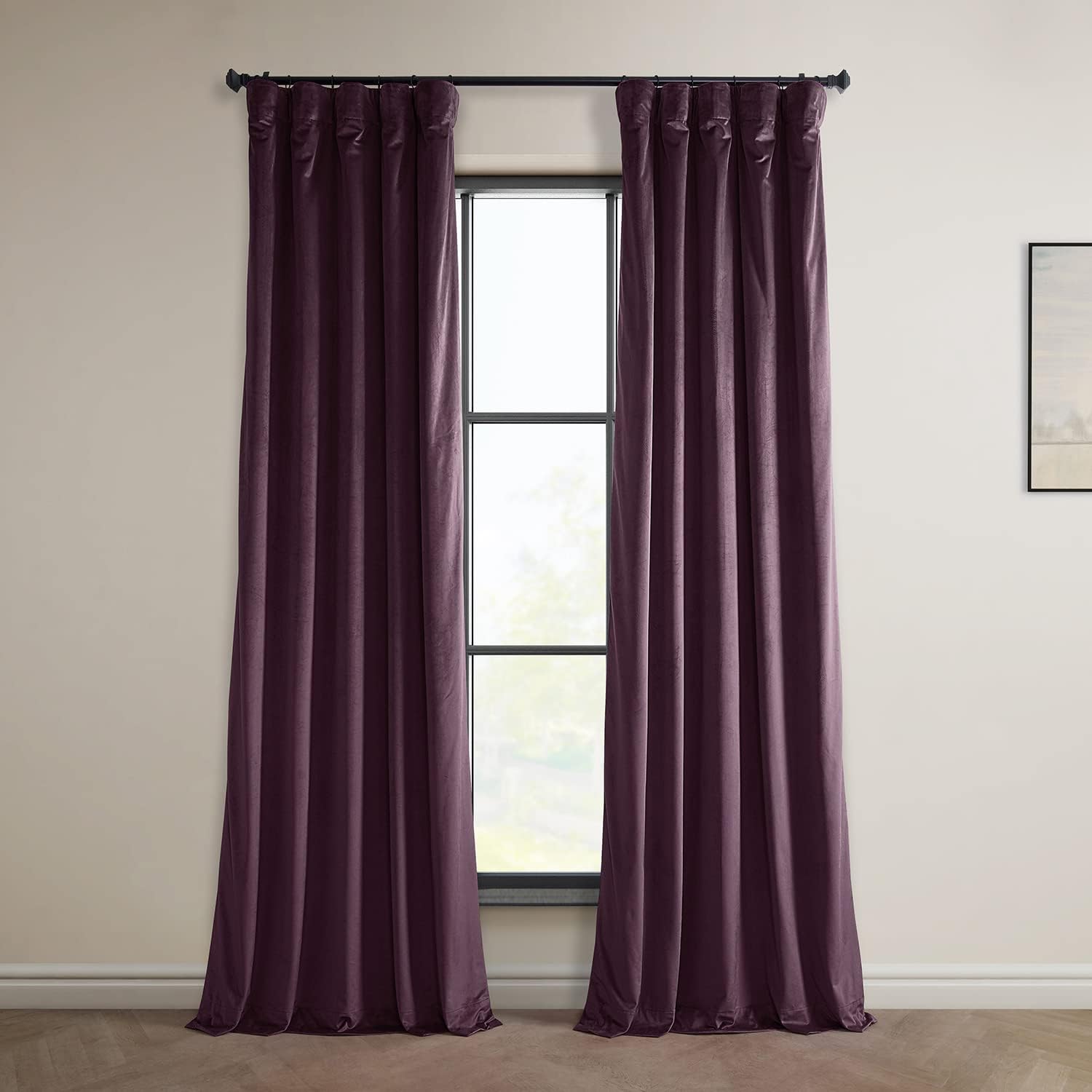 Heritage Plush Velvet Curtains for Bedroom & Living Room 84 in