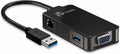 USB to VGA Adapter Multi-Display Hub - USB 3.0 5 Gbps, Gigabit