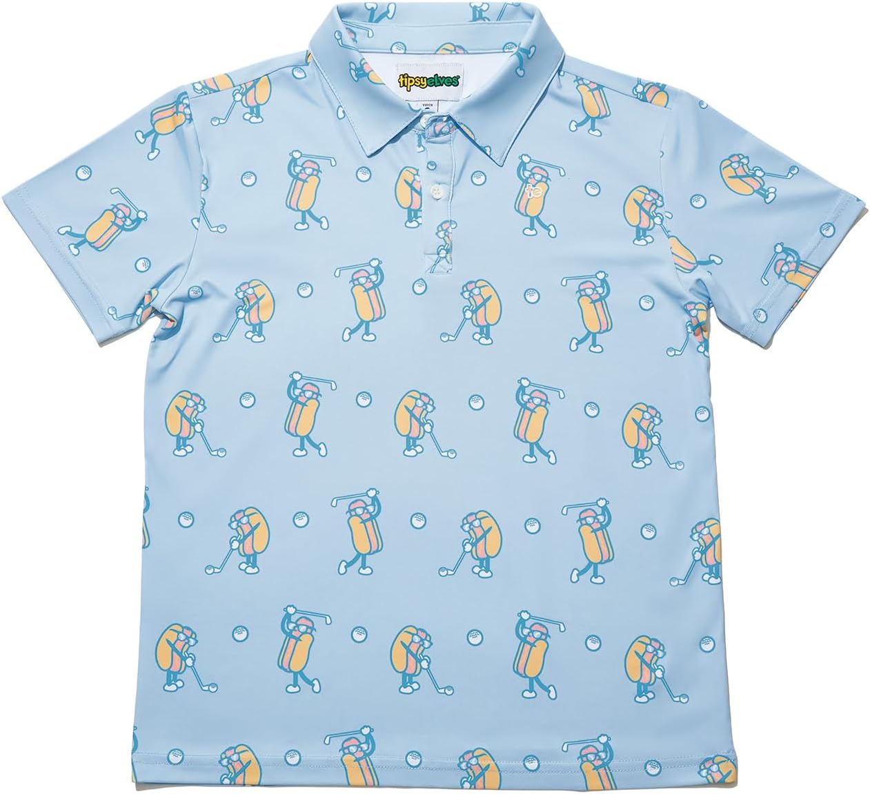 Tipsy Elves Kids Golf Shirts - Fun, Quick Dry Athletic Polos