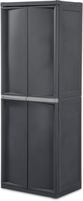 Sterilite 2-Pack 4-Shelf Lockable Storage Cabinets - Sturdy