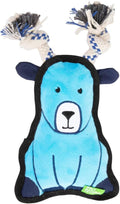 Recycled Plush Dog Toy Gertrude the Goat - Durable Squeaky Tug Toy