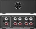 4-Way Stereo L/R Bi-Directional Audio Switcher - Simple Source Routing