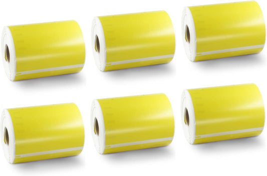 BETCKEY Colored Labels for Dymo 1744907 - Extra Large 4x6 Labels