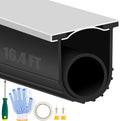 Garage Door Bottom Rubber Seal 16.4 ft Pre-drilled Track