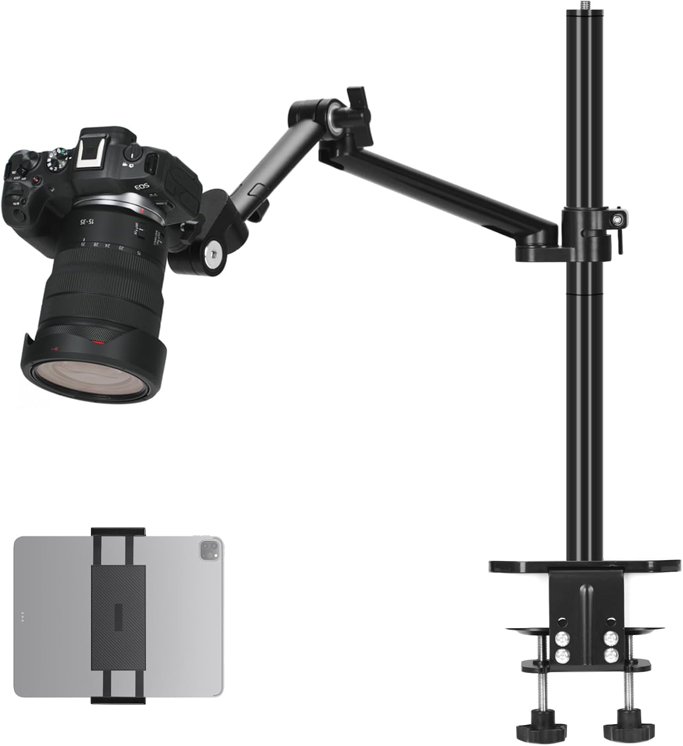 TARION Camera Arm Desk Mount: Heavy Duty DSLR Stand for Streaming