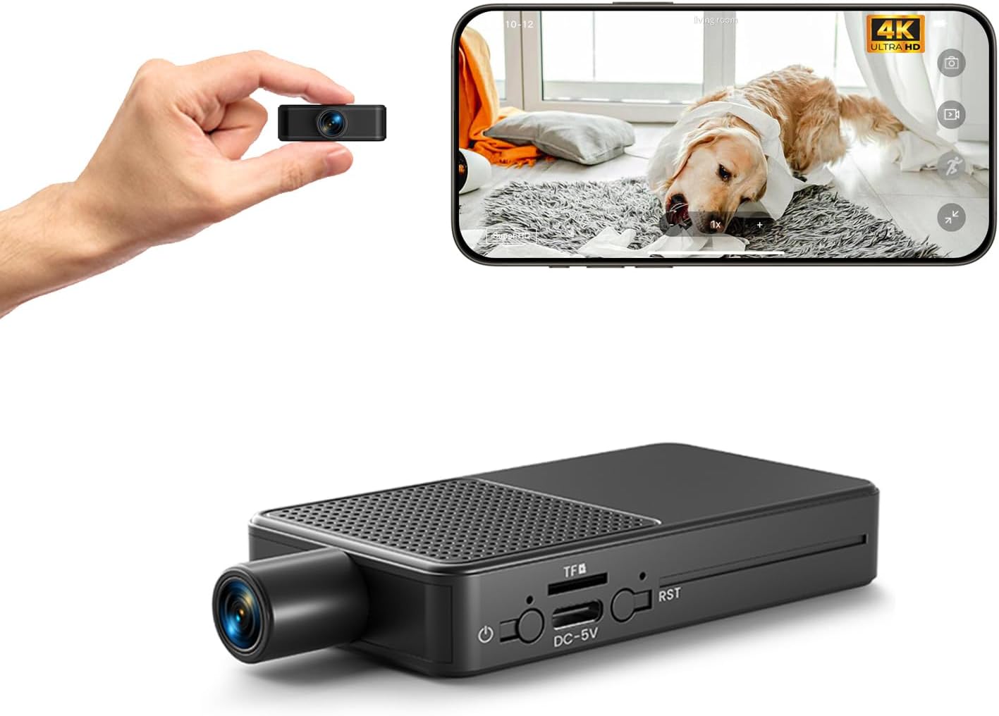 Hidden Camera Wireless with 8-Hour Battery Life for Nanny Monitoring