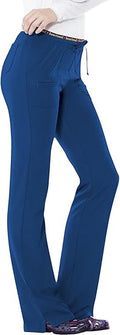 HeartSoul Break On Through Low Rise Drawstring Scrub Pant - Flare Fit