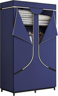 Portable Wardrobe Closet Storage Organizer 34 in - Compact Large
