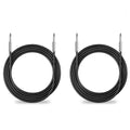2Pack 100 ft 1/4ft to 1/4ft Speaker Cables 12 AWG - Durable PA Patch