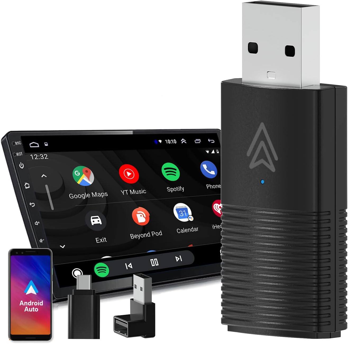 Wireless Android Auto Adapter for Cars