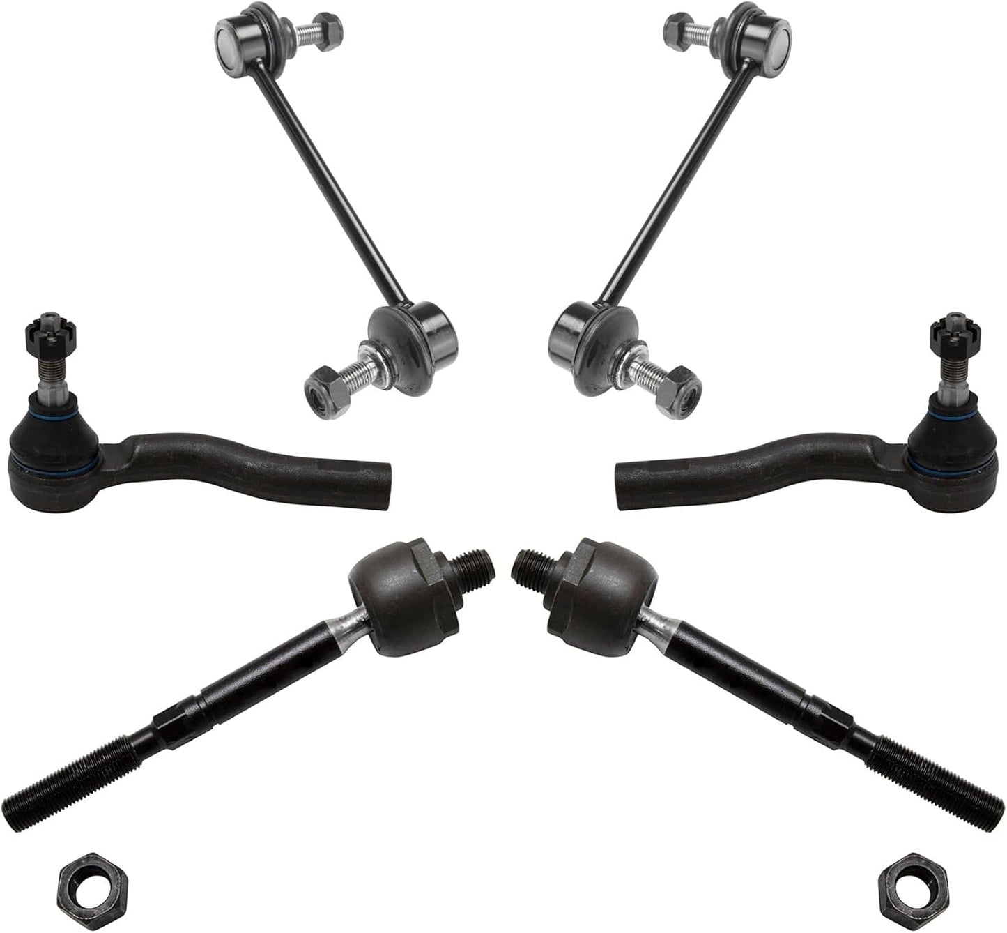 TRQ Front Steering & Suspension Kit for Ford Fusion 2010-2012
