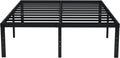 Full Size Metal Bed Frame with Storage - Sturdy Tall Platform