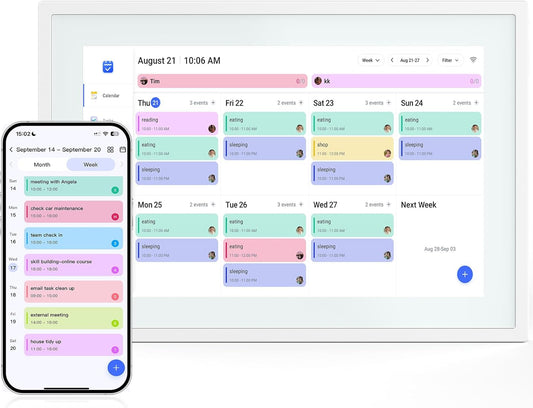 10.1 Inch Smart Digital Calendar & Chore Chart for Families