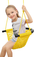 Hand-Knitting Toddler Swing Seat for Kids - Comfortable Adjustable