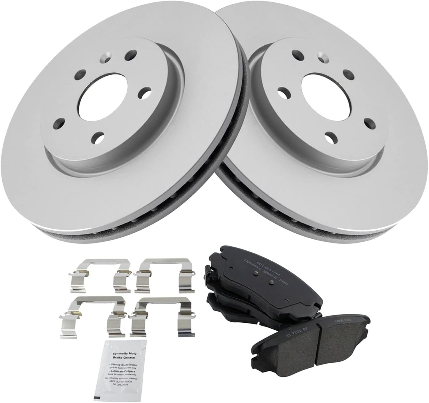 TRQ Front Ceramic Brake Pad & Coated Rotor Kit Review