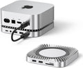 Mac mini M4 Dock & Stand with 8TB NVMe SSD Enclosure - Compact Power