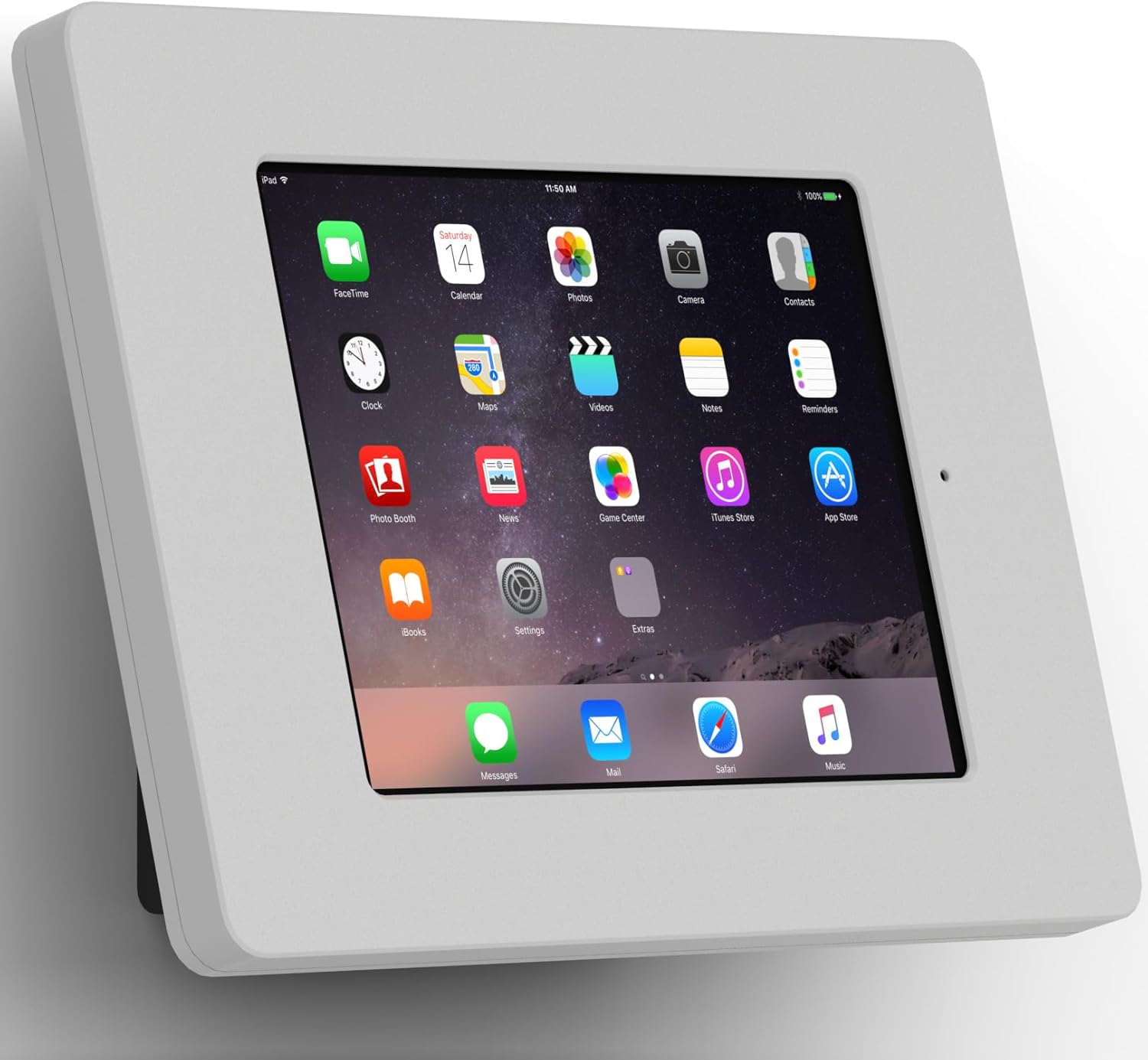 Light Grey Home Button Covered Enclosure for iPad mini 1/2/3