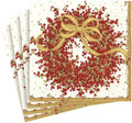Vibrant Red Pepper Berry Cocktail Napkins, 20-Pack - Caspari