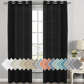 Linen Curtains Natural Blended 52 x 108 in Panels - Light Diffusing
