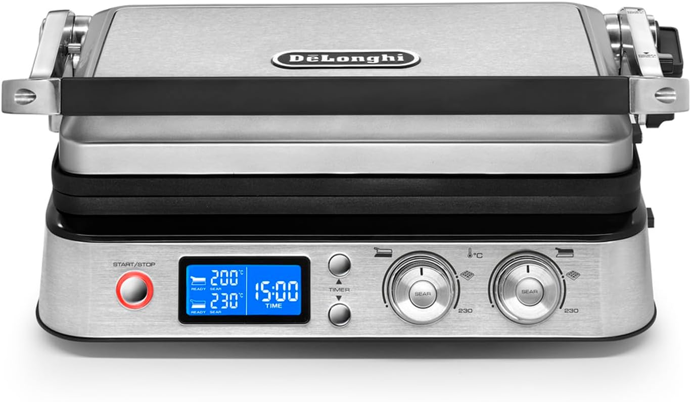 De'Longhi All-Day Grill & Waffle Maker - Versatile Cooking Power!
