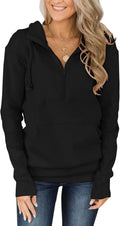 Cozy Fallorchid Quarter Zip Hoodie, Pocket Included