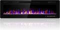 50 Inch Electric Fireplace Insert Ultra-Thin - Sleek Recessed Heater