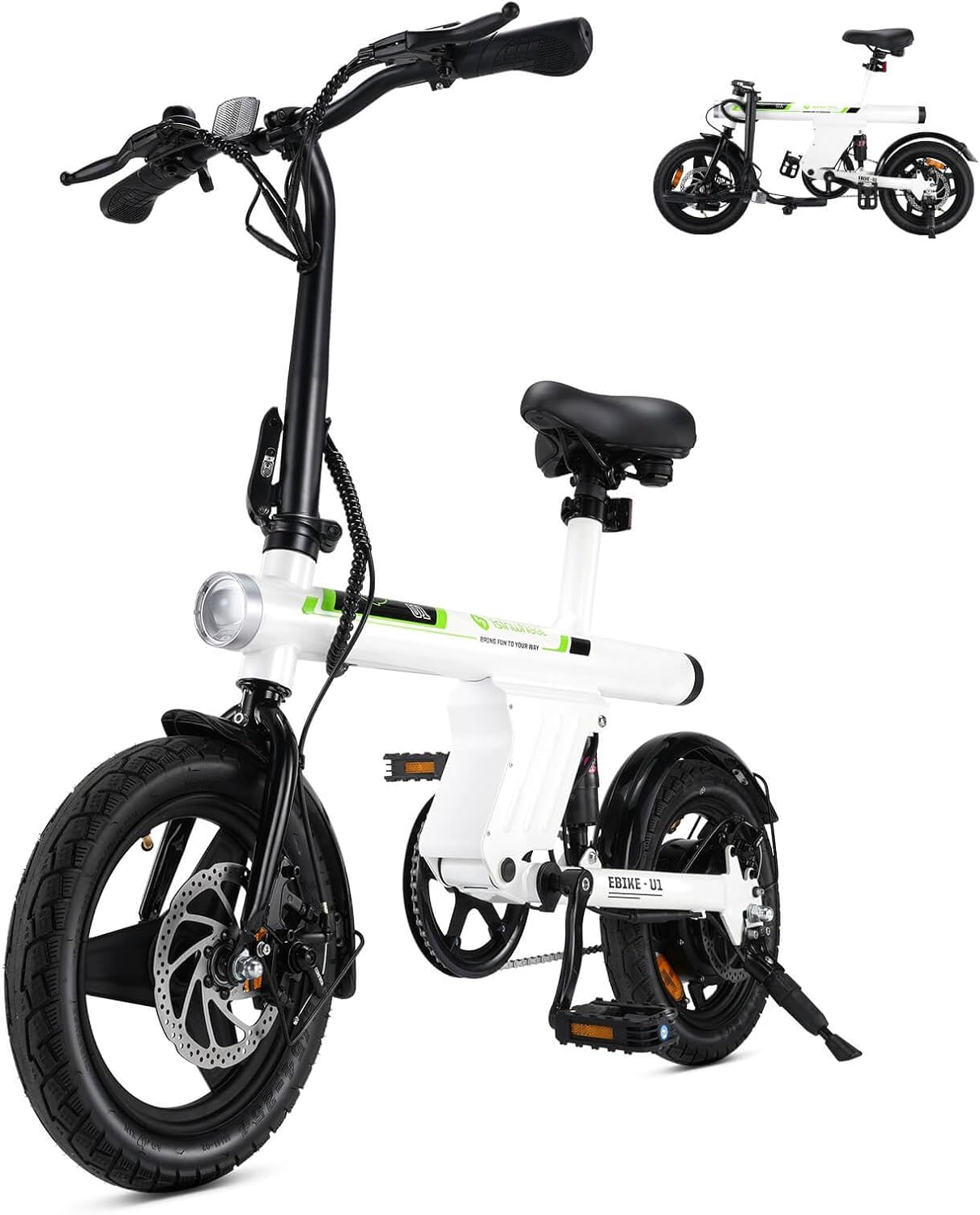 isinwheel Electric Bike for Adult with 500W Motor and Speed