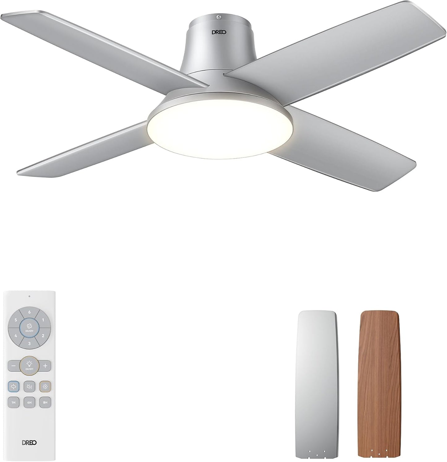 Dreo Ceiling Fan with Lights and Remote for Modern Homes