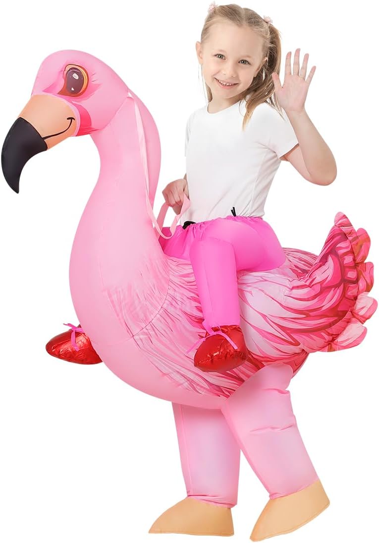 Inflatable Flamingo Costume for Kids - Fun Halloween Party Wear