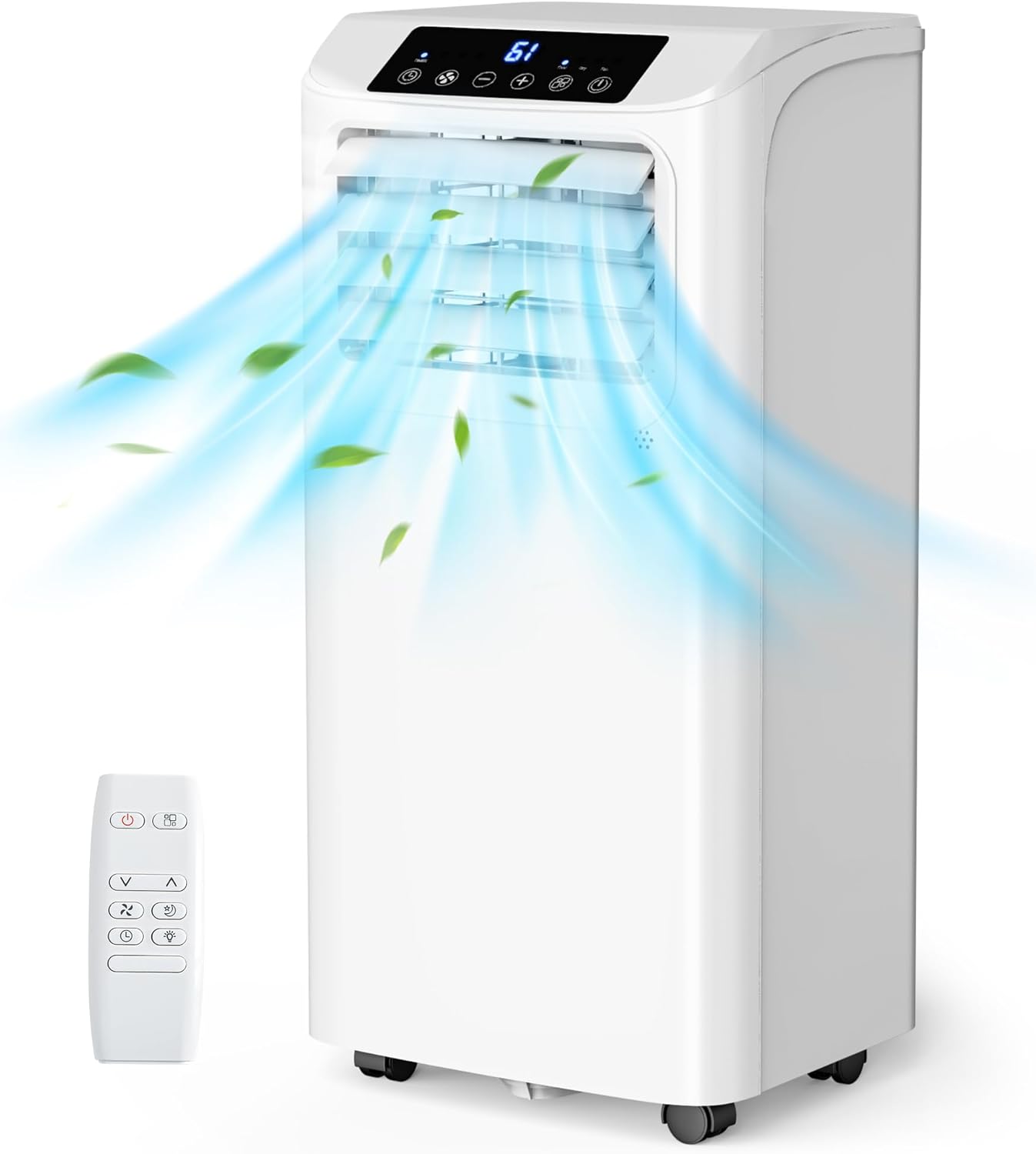10K BTU Portable AC: Cools 500 sq.ft, Remote Control, Sleep Mode