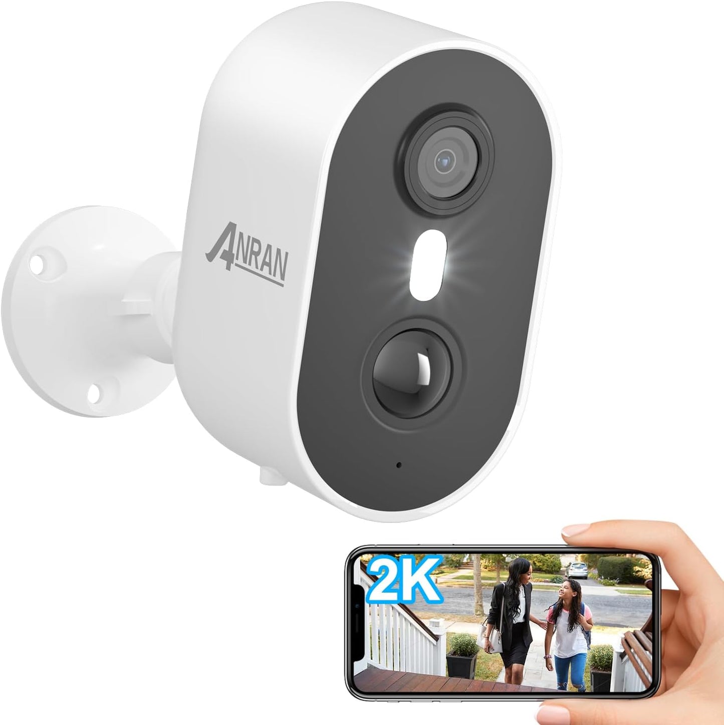 ANRAN Wireless Security Camera: Color Night Vision & AI Motion Detection