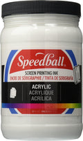 Speedball Permanent Oil Based Acrylic Screen Printing Ink, White qt