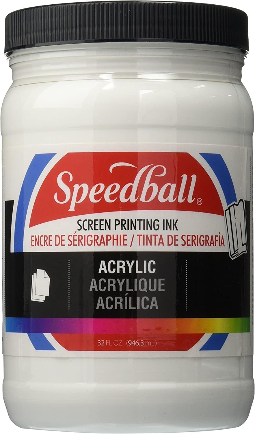 Speedball Non-Toxic Oil Based Acrylic Screen Printing Ink, White